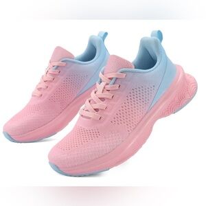 New Pastel Pink & Blue Gradient Athletic Shoes Sneakers Women’s Size 41
